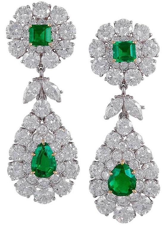 diamond earrings for auction